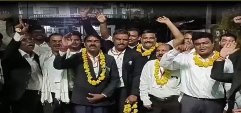 पाली में अधिवक्ताओं का चुनाव शांतिपूर्ण सम्पन्न — राजेंद्र प्रताप सिंह बने अध्यक्ष, विजयी उम्मीदवारों ने माता बिरासिनी के दरबार में लिया आशीर्वाद