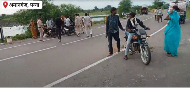 पन्ना के अमानगंज थाना में लोकायुक्त की बड़ी कार्यवाही