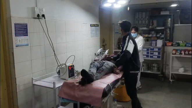 गंभीर रूप से घायल